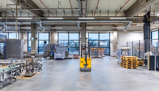 Produktionshalle für gekühlte Waren