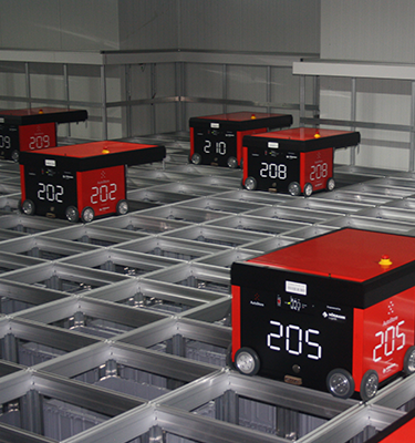Automatisiertes Lager mit AutoStore System