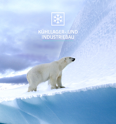Eisbär als Symbol für G+H Kühllagerbau