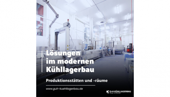 Produktionsstätte mit Kühllager